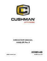 Cushman HAULER PRO X Service & Parts Manual preview