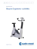 Custo Med Bicycle Ergometer ec3000e Operating Manual preview