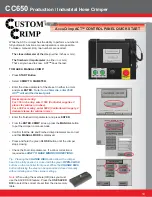 Preview for 10 page of Custom Crimp CC440 series Operator'S Manual