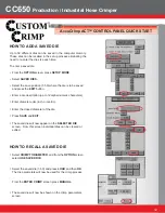 Preview for 12 page of Custom Crimp CC440 series Operator'S Manual