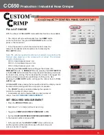 Preview for 14 page of Custom Crimp CC440 series Operator'S Manual