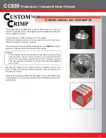 Preview for 18 page of Custom Crimp CC440 series Operator'S Manual