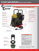 Preview for 4 page of Custom Crimp D105-T420 SERIES Operator'S Manual