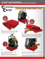 Preview for 20 page of Custom Crimp D105-T420 SERIES Operator'S Manual