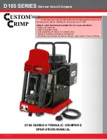 Custom Crimp D165 Series Operator'S Manual preview