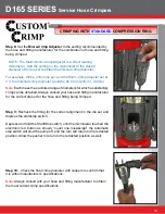 Preview for 14 page of Custom Crimp D165 Series Operator'S Manual