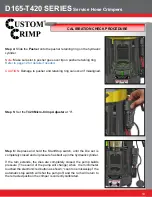 Preview for 19 page of CustomCrimp D165-T420 SERIES Operator'S Manual