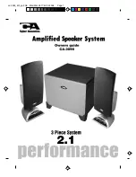 Cyber Acoustics CA-3090 Owner'S Manual preview