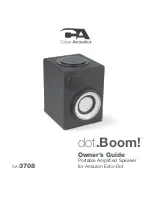 Cyber Acoustics dot.Boom CA-3708 Owner'S Manual preview