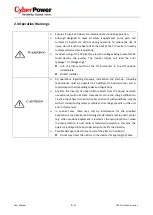 Preview for 9 page of Cyber Power CPSPV10000ETL User Manual