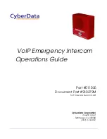 CyberData 11035 Operation Manual preview