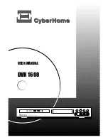 CyberHome DVR 1600 User Manual preview