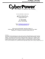 Preview for 19 page of CyberPower CPS525SL User Manual