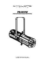 Preview for 1 page of Cyclops Lighting PR-300W User Manual