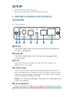 Preview for 6 page of CYP CA-USBS100R Operation Manual