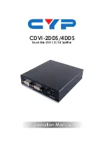 CYP CDVI-2DDS Operation Manual preview