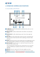 Preview for 10 page of CYP CH-2527RXPL Operation Manual