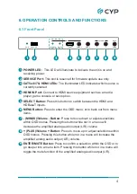 Preview for 9 page of CYP CH-2540RX Operation Manual