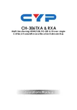 CYP CH-306TXA & RXA Operation Manual preview