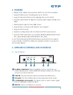 Preview for 7 page of CYP CPLUS-V11SE2 Operation Manual