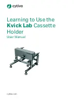 Preview for 1 page of cytiva Kvick Lab Cassette Holder User Manual