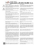 Preview for 2 page of D.A.S. AERO-38 series User Manual