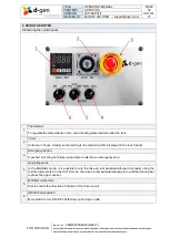 Preview for 52 page of d.gen Artrix H8 Operator'S Manual