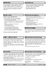 Preview for 5 page of D+H VCD 204 Original Instructions Manual