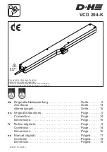 Preview for 17 page of D+H VCD 204 Original Instructions Manual