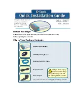 D-Link 300T - DSL - 8 Mbps Modem Quick Installation Manual preview