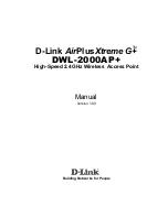 Preview for 1 page of D-Link AirPlusXtreme G+ DWL-2000AP+ Manual