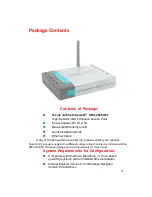 Preview for 3 page of D-Link AirPlusXtreme G+ DWL-2000AP+ Manual