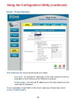 Preview for 22 page of D-Link Airspot
DSA-3100 Manual