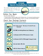 D-Link AirSpot DSA-3200 Quick Installation Manual preview