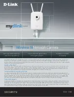 D-Link DCS-1130 - mydlink-enabled Wireless N Network Camera Specifications preview