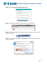 Preview for 2 page of D-Link DCS-2530L Technical Support Setup Procedure