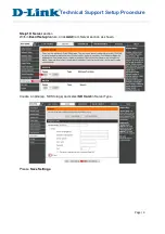 Preview for 3 page of D-Link DCS-2530L Technical Support Setup Procedure