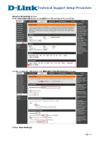 Preview for 5 page of D-Link DCS-2530L Technical Support Setup Procedure