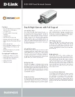 D-Link DCS-3410 Technical Specifications preview