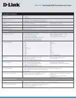 Preview for 3 page of D-Link DCS-6111 Specifications