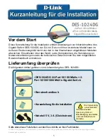 Preview for 5 page of D-Link DES-1024DG Quick Installation Manual