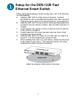 Preview for 2 page of D-Link DES-1228 - Web Smart Switch Quick Installation Manual