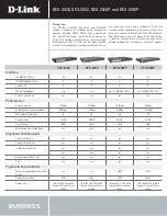 Preview for 2 page of D-Link DES-3028 Specifications