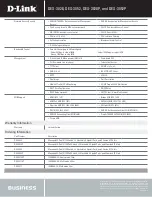 Preview for 4 page of D-Link DES-3028 Specifications