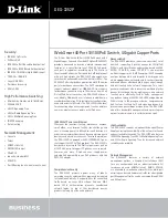 Preview for 1 page of D-Link DES-3252P - Web Smart Switch Specifications