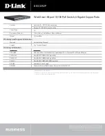 Preview for 3 page of D-Link DES-3252P - Web Smart Switch Specifications