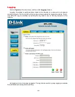 Preview for 22 page of D-Link DFL-200 - Security Appliance User Manual