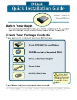 Preview for 1 page of D-Link DFM-562E Quick Installation Manual