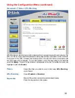 Preview for 24 page of D-Link DI-524 - AirPlus G Wireless Router Owner'S Manual