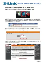 Preview for 1 page of D-Link DIR-868L Technical Support Setup Procedure